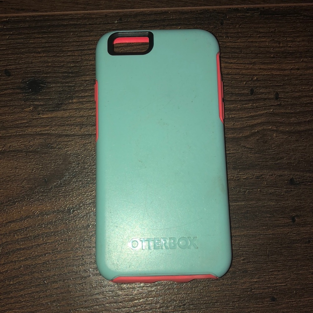otter box case. teal and pink/coral
